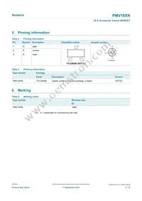 PMV16XNR Datasheet Page 2