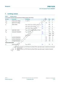 PMV16XNR Datasheet Page 3