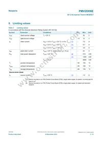 PMV20XNER Datasheet Page 3