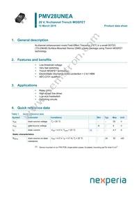 PMV28UNEAR Datasheet Cover