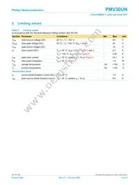 PMV30UN Datasheet Page 3