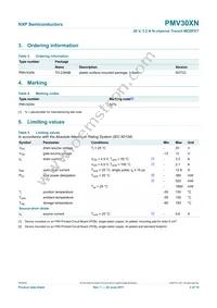 PMV30XN Datasheet Page 3