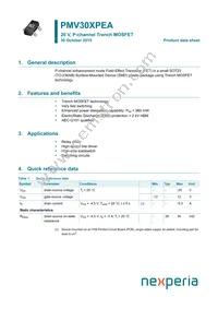 PMV30XPEAR Datasheet Cover