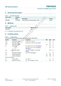 PMV45EN Datasheet Page 3