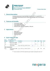 PMV50XPR Datasheet Cover