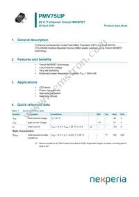 PMV75UP Datasheet Cover