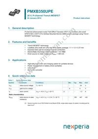 PMXB350UPEZ Datasheet Cover