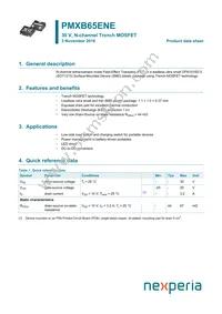 PMXB65ENEZ Datasheet Cover