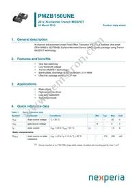 PMZB150UNEYL Datasheet Cover