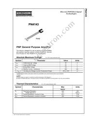 PN4143 Datasheet Cover