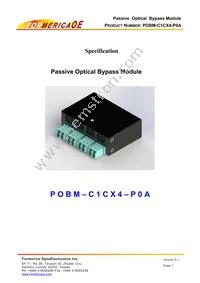 POBM-C1CX4-P0A Datasheet Cover