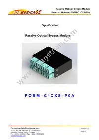 POBM-C1CX8-P0A Datasheet Cover