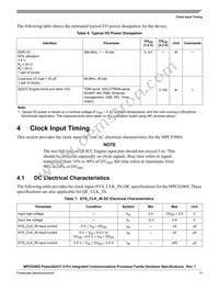 PPC8306SVMADDCA Datasheet Page 11