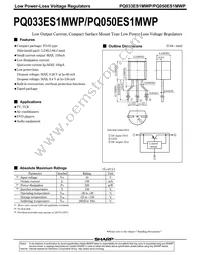 PQ033ES1MWP Datasheet Cover