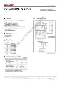 PQ1LA503MSPQ Datasheet Cover