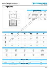 PQ40/40-3F4 Datasheet Cover