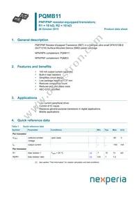 PQMB11Z Datasheet Cover