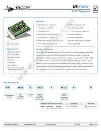 PR036A480T012FP Datasheet Cover