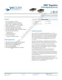 PRM48BF480T500A00 Datasheet Cover