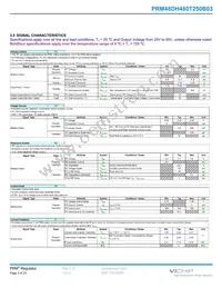 PRM48DH480T250B03 Datasheet Page 3