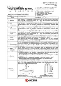 PRQV8.00CR1510Y00L Datasheet Page 4