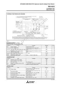 PS11012 Datasheet Page 2
