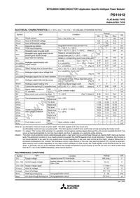 PS11012 Datasheet Page 4