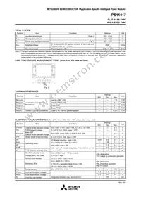 PS11017 Datasheet Page 3