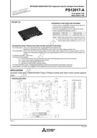 PS12017-A Datasheet Cover