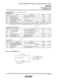 PS22053 Datasheet Page 3