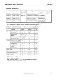 PS2381-1Y-F3-AX Datasheet Page 3