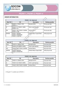 PS2501-4XSM Datasheet Page 5