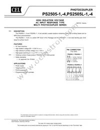 PS2505L-4-E3-A Datasheet Cover