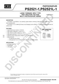 PS2521L-1-F3-A Datasheet Cover