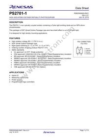 PS2701-1-V-A Datasheet Cover