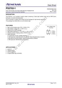 PS2702-1-V-A Datasheet Cover