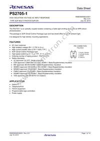 PS2705-1-F3-L-A Datasheet Cover
