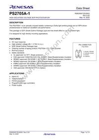 PS2705A-1-V-A Datasheet Cover