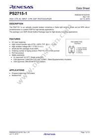 PS2715-1-F3-A Datasheet Cover