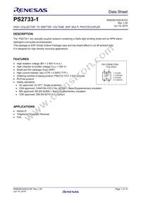 PS2733-1-V-A Datasheet Cover