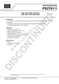 PS2761-1-V-K-A Datasheet Cover