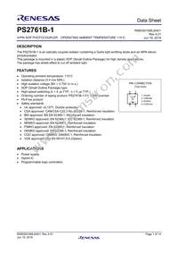 PS2761B-1-V-A Datasheet Cover