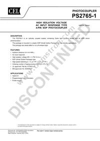 PS2765-1-F3-A Datasheet Cover