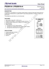 PS2801A-1-F3-A Datasheet Cover