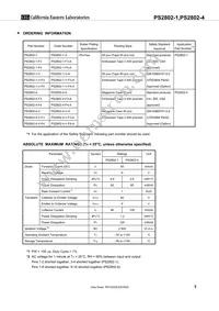 PS2802-1-F3-L-A Datasheet Page 3