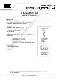 PS2805-4-F3-A Datasheet Cover