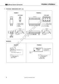 PS2806-1-A Datasheet Page 2