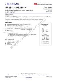 PS2811-4-F3-A Datasheet Cover