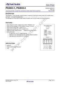 PS2833-4-F3-A Datasheet Cover