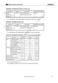 PS2861-1-F3 Datasheet Page 3